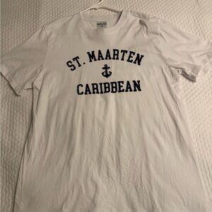 St. Maarten Caribbean White T-Shirt